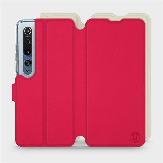 Hülle für Xiaomi Mi 10 - Farbe Rot mit Platin