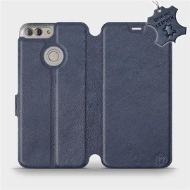 Hülle für Huawei P Smart - Farbe Blue Leather