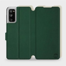 Hülle für Samsung Galaxy S20 FE - Farbe Grün mit Platin