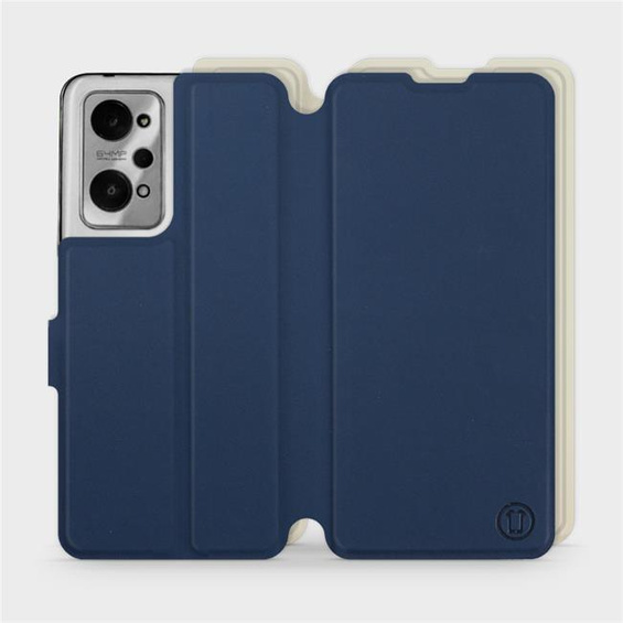 Hülle für Realme GT 2 - Farbe Marineblau mit Platin