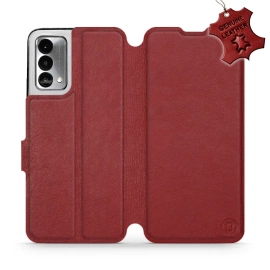 Hülle für Realme GT Master Edition - Farbe Dark Red Leather