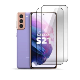 2er Set Panzerglas Clear für Samsung Galaxy S21
