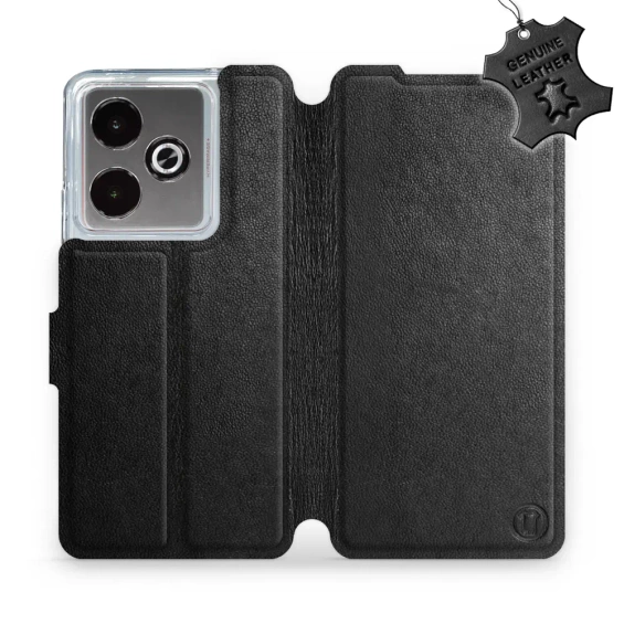 Hülle für Realme GT 7 - Farbe Black Leather