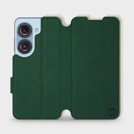 Hülle für Asus Zenfone 9 - Farbe Grün mit Platin