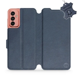 Hülle für Samsung Galaxy M13 - Farbe Blue Leather