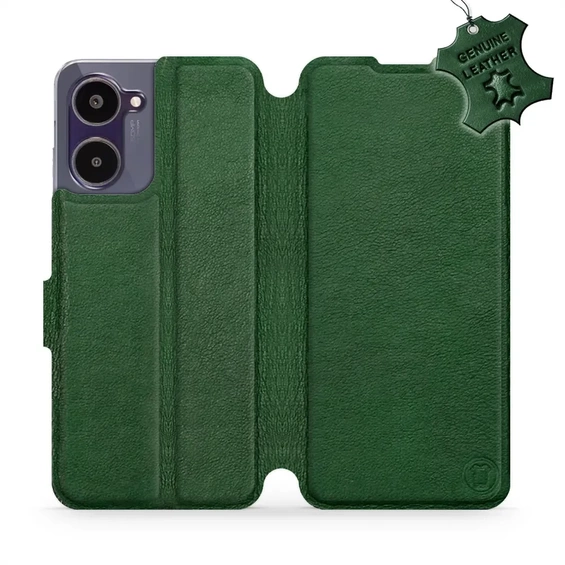 Hülle für Realme 10 - Farbe Green Leather