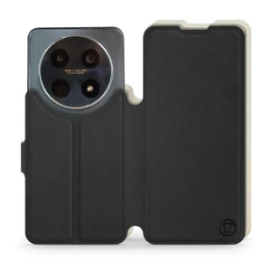 Hülle für Huawei Nova 12i - Farbe Schwarz mit Platin