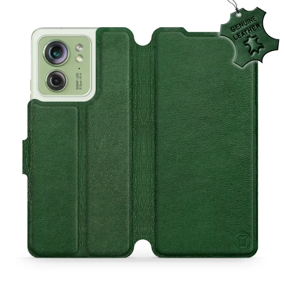 Hülle für Motorola Edge 40 - Farbe Green Leather