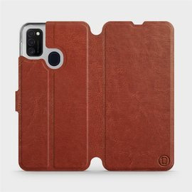 Hülle für Samsung Galaxy M21 - Farbe Brown&Orange