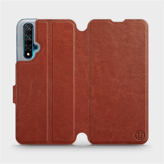 Hülle für Huawei Nova 5T - Farbe Brown&Orange