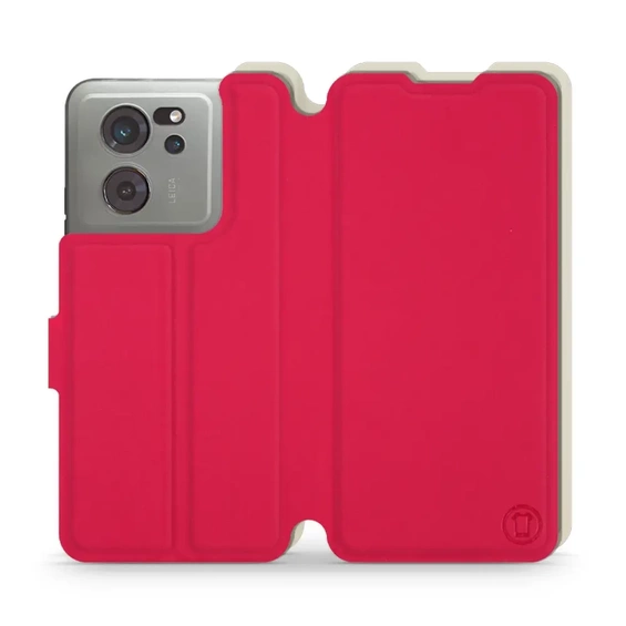 Hülle für Xiaomi 13T Pro - Farbe Rot mit Platin