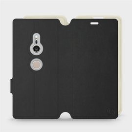 Hülle für Sony Xperia XZ2 - Farbe Schwarz mit Platin