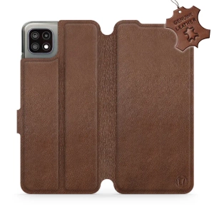 Hülle für Samsung Galaxy A22 5G - Farbe Brown Leather