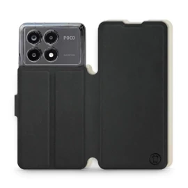 Hülle für Xiaomi POCO X6 Pro - Farbe Schwarz mit Platin