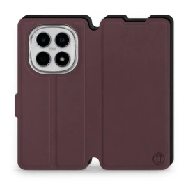 Hülle für Xiaomi Redmi Note 15 5G - Farbe Burgund mit Schwarz