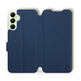 Hülle für Samsung Galaxy A05s - Farbe Marineblau mit Platin