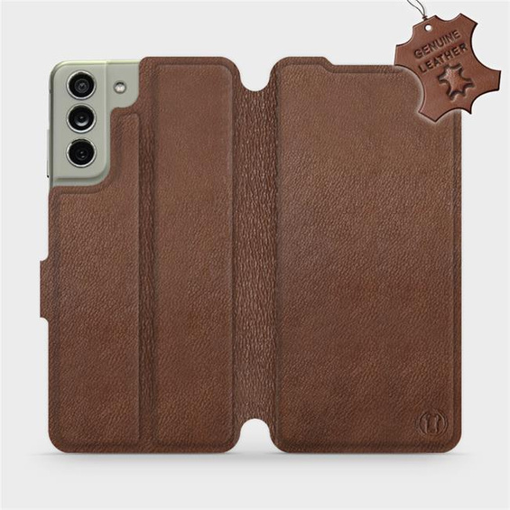 Hülle für Samsung Galaxy S21 FE - Farbe Brown Leather