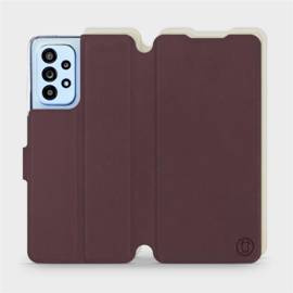 Hülle für Samsung Galaxy A53 5G - Farbe Burgund mit Platin