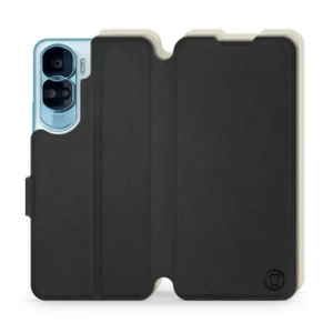 Hülle für Huawei Honor 90 Lite - Farbe Schwarz mit Platin