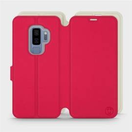 Hülle für Samsung Galaxy S9 Plus - Farbe Rot mit Platin