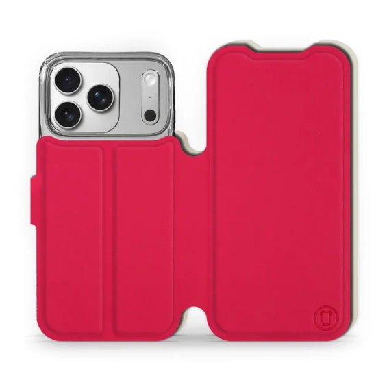Hülle für Apple iPhone 17 Pro - Farbe Rot mit Platin