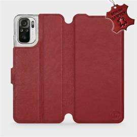 Hülle für Xiaomi Redmi Note 10s - Farbe Dark Red Leather