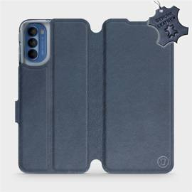 Hülle für Motorola Moto G41 - Farbe Blue Leather