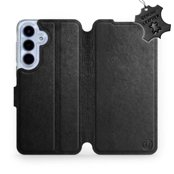 Hülle für Samsung Galaxy S25 FE 5G - Farbe Black Leather