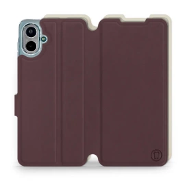 Hülle für Samsung Galaxy A07 - Farbe Burgund mit Platin
