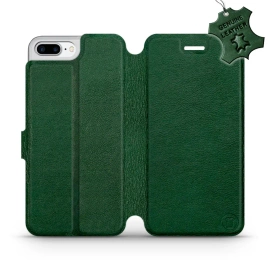 Hülle für Apple iPhone 7 Plus - Farbe Green Leather