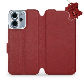 Hülle für OPPO Reno 14 FS 5G - Farbe Dark Red Leather
