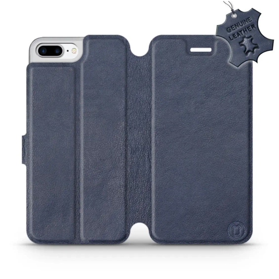 Hülle für Apple iPhone 8 Plus - Farbe Blue Leather