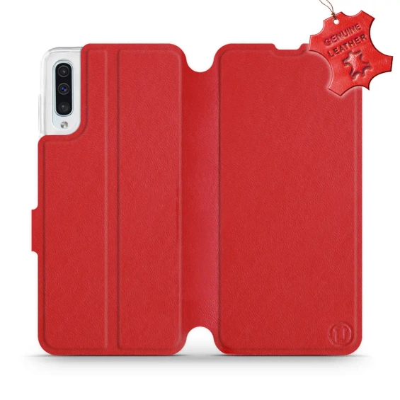 Hülle für Samsung Galaxy A50 - Farbe Red Leather