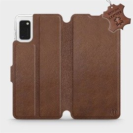 Hülle für Samsung Galaxy A41 - Farbe Brown Leather