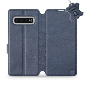 Hülle für Samsung Galaxy S10 Plus - Farbe Blue Leather