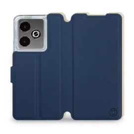 Hülle für Realme GT 7T - Farbe Marineblau mit Platin