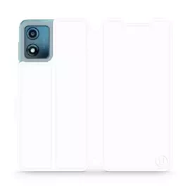 Hülle für Motorola Moto E13 - Farbe White&Orange
