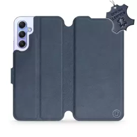 Hülle für Samsung Galaxy A34 5G - Farbe Blue Leather