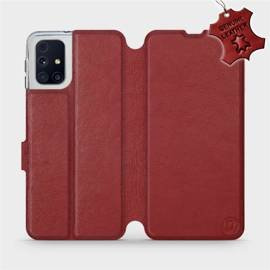 Hülle für Samsung Galaxy M31s - Farbe Dark Red Leather