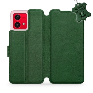 Hülle für Motorola Moto G84 - Farbe Green Leather