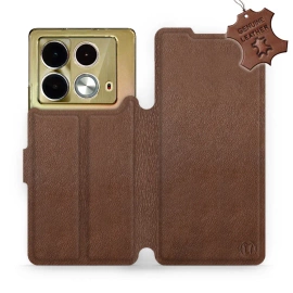 Hülle für Infinix Note 40 - Farbe Brown Leather