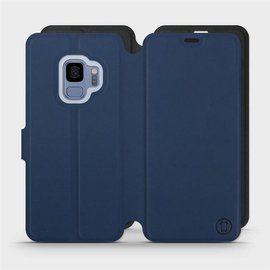 Hülle für Samsung Galaxy S9 - Farbe Marine mit Schwarz