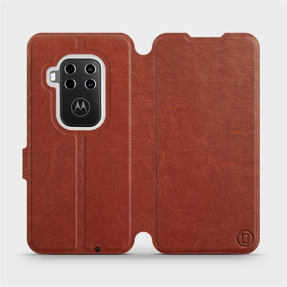 Hülle für Motorola One Zoom - Farbe Brown&Orange