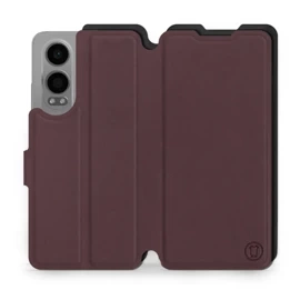 Hülle für OnePlus Nord CE 4 Lite - Farbe Burgund mit Schwarz