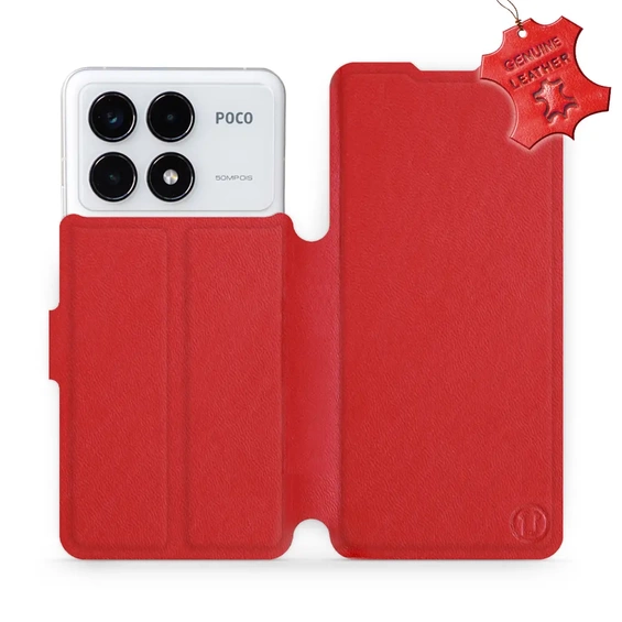 Hülle für Xiaomi POCO F6 Pro - Farbe Red Leather