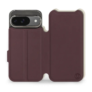 Hülle für Google Pixel 9 - Farbe Burgund mit Platin