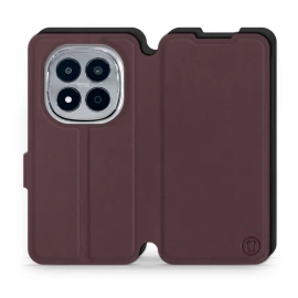 Hülle für Xiaomi Redmi Note 15 Pro 5G - Farbe Burgund mit Schwarz