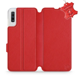 Hülle für Samsung Galaxy A70 - Farbe Red Leather