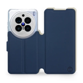 Hülle für Vivo X200 Pro 5G - Farbe Marineblau mit Platin