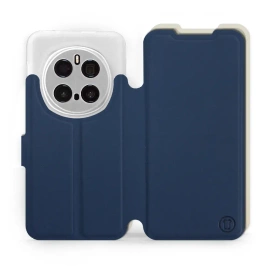 Hülle für Huawei Honor Magic7 Pro 5G - Farbe Marineblau mit Platin